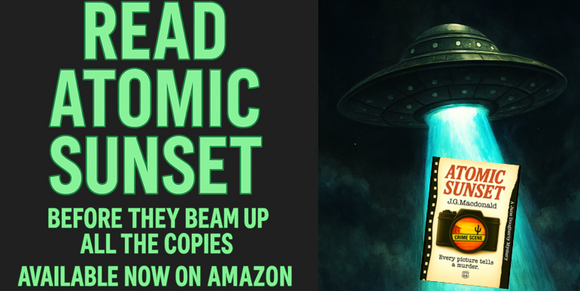 Alien Librarian Snatches Atomic Sunset — No Late Fees on Mars