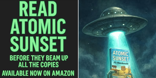 Alien Librarian Snatches Atomic Sunset — No Late Fees on Mars